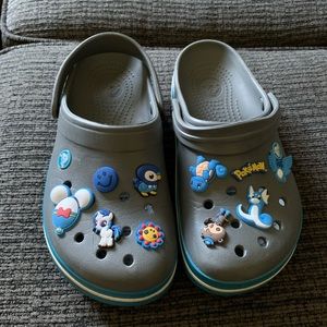 Blue Grey Crocs